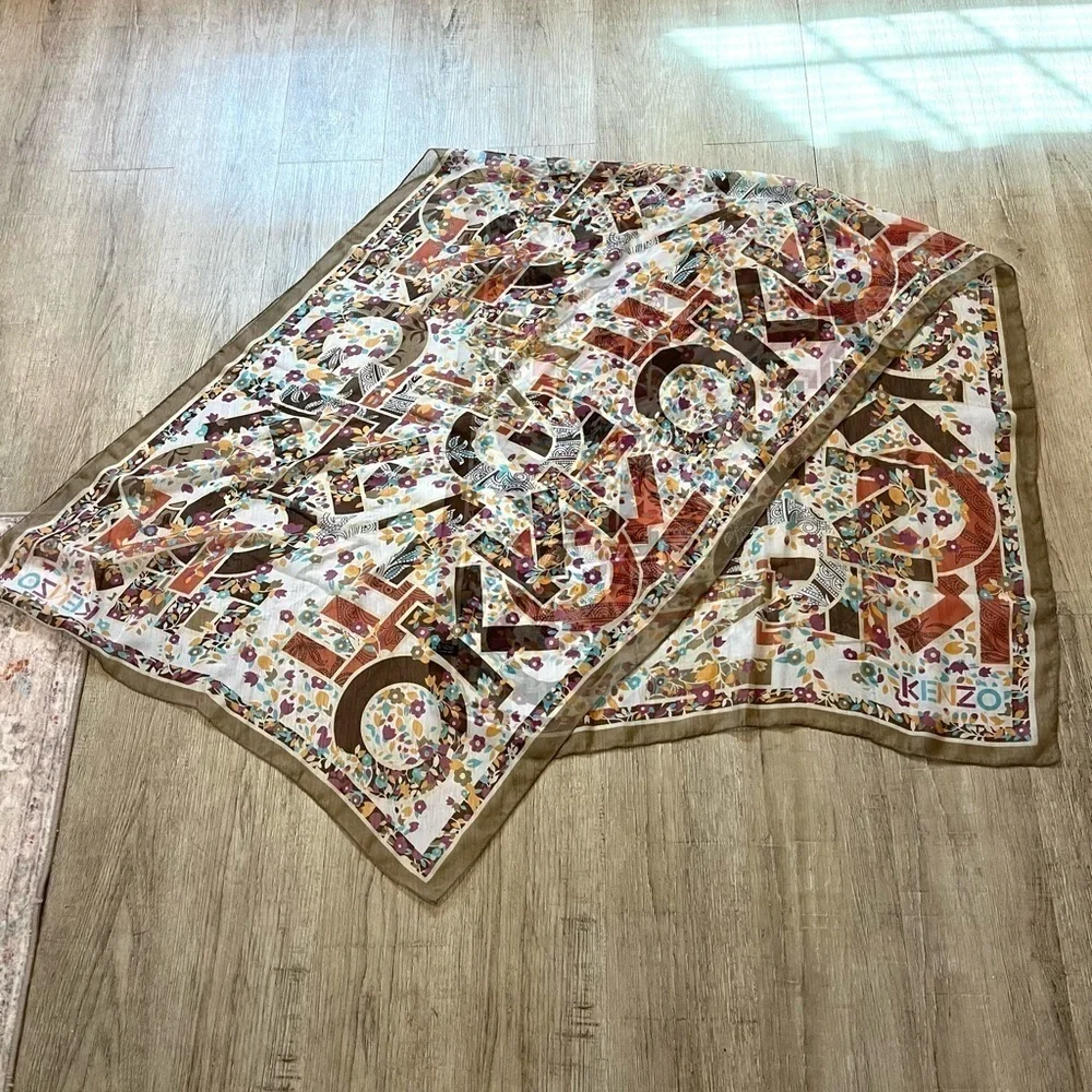 Kenzo Silk Scarf Oblong